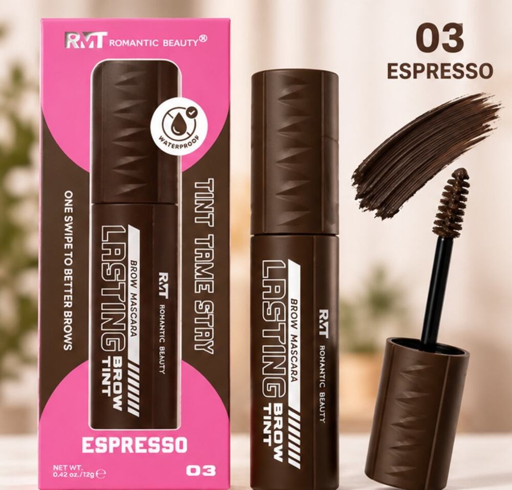 RMT Romantic Beauty Lasting Brow Tint Mascara 03 Espresso Waterproof 12g